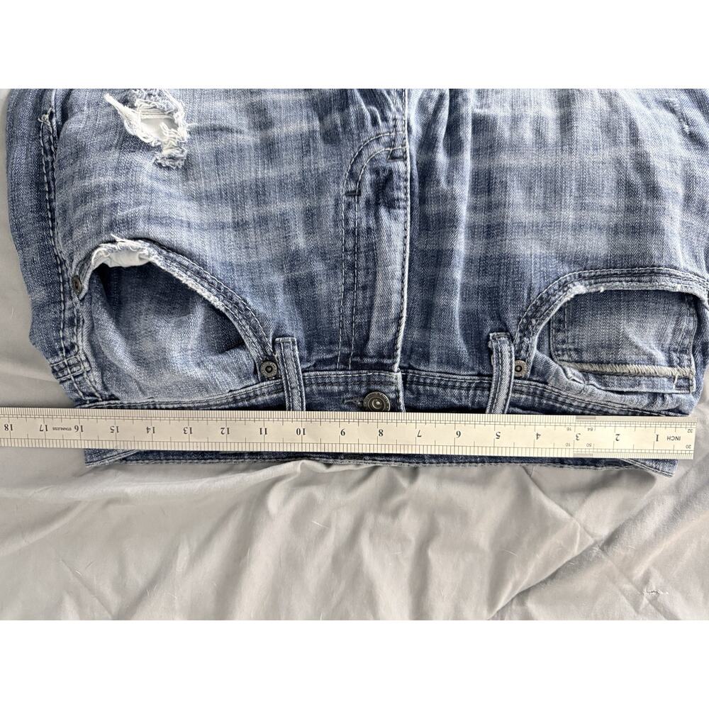 BKE Buckle Aiden Destroyed Denim Jeans Mens Sz 32x32L Blue Distressed - Picture 12 of 12